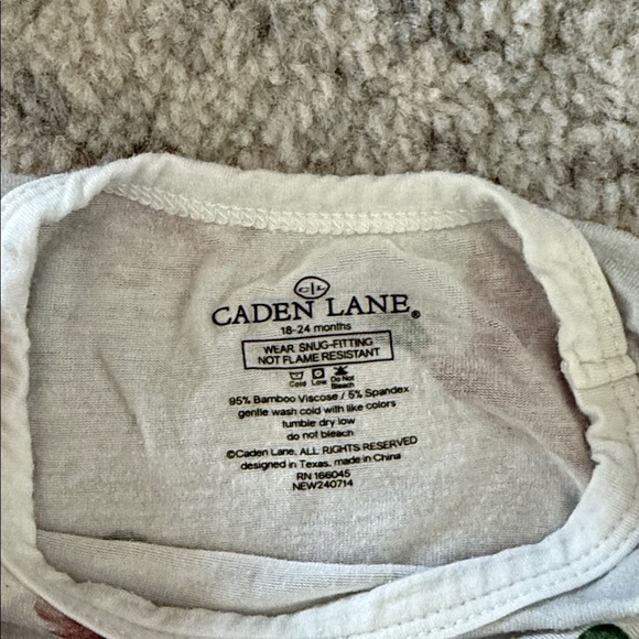 Caden Lane Kids Pajama Set with Duck and Cowboy Prints - Picture 2 of 3